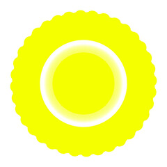 Yellow Neon Flower Illustration