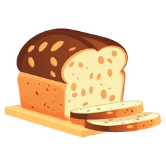 Freshly baked baguette symbolizes gourmet cuisine