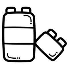 blocks line icon style