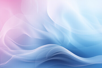 Fototapeta premium A beautiful light blue background with white smoke trailing across the floor with pink lighting. Abstract background for presentation