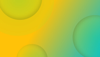 Abstract green blue and yellow background illustration design gradient backdrop landscape