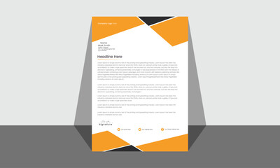 Free vector professional creative letterhead template design for your business.