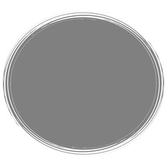 Cute Gray Speech Circle Illustration
