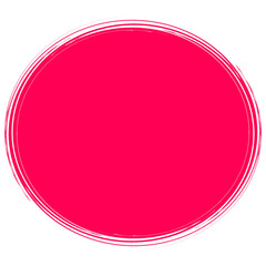 Cute Pink Speech Circle Illustration