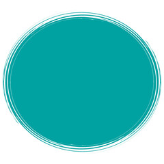 Cute Mint Green Speech Circle Illustration