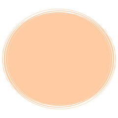 Cute Tortilla Brown Speech Circle Illustration