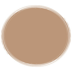 Cute Peanut Brown Speech Circle Illustration