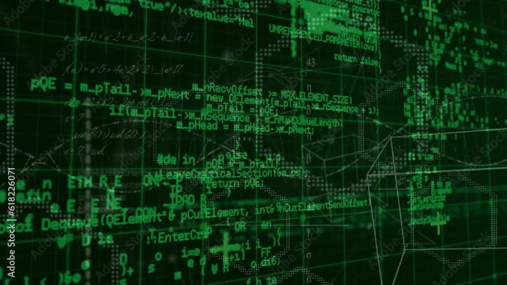 Poster animation of data processing over grid