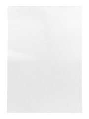 Folded Blank Sheet of Paper with transparent background