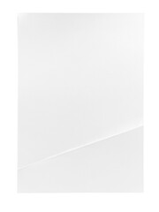 Folded Blank Sheet of Paper with transparent background