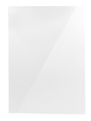 Folded Blank Sheet of Paper with transparent background