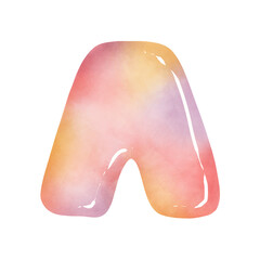 Cute and colorful font 