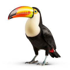 Toucan on transparent png background