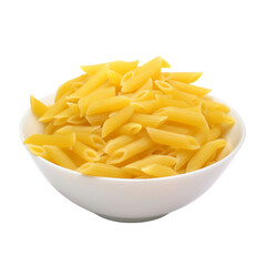 bowl of pasta isolated on transparent background cutout