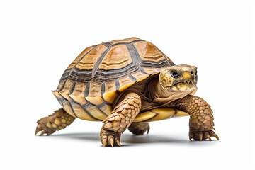 Fototapeta premium Tortoise on white background.Generative Ai.