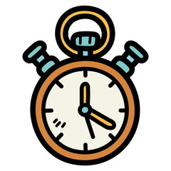 chronometer filled outline icon style