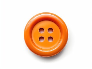 Isolated Cloth Button