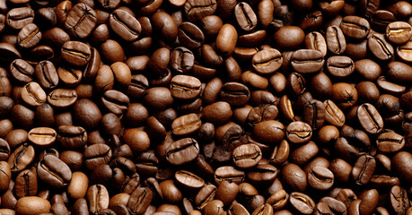Obraz premium coffee beans texture background