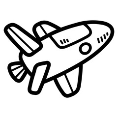 spacecraft line icon style