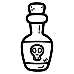 poison line icon style
