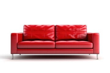photo of 3d modern sofa on a white background