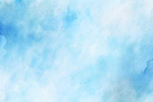 Light blue sky watercolor background. Generative AI