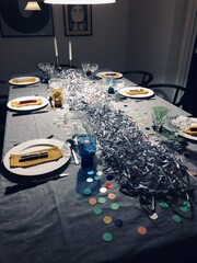 table setting for a dinner