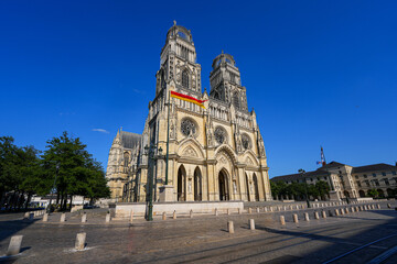 Fototapeta na wymiar Orléans Cathedral of Sainte Croix (