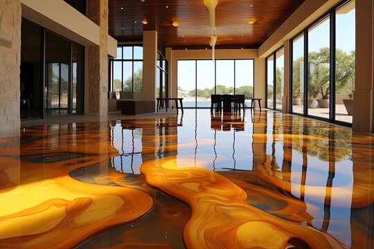 Not at all an ordinary epoxy floor that attracts all the attention in the apartment. It gives your home an amazing luxury that everyone will envy. Generative AI Technology 