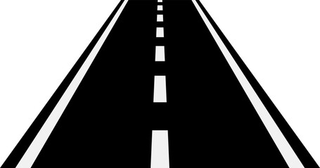 直線道路のイラスト