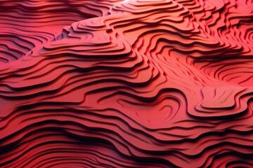 photo of an horizontal artificial red topography