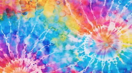 Colorful Tie-Dye Fabric Texture Background