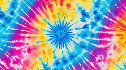 Colorful Tie-Dye Fabric Texture Background