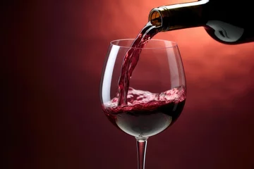 Fotobehang Pouring Red Wine into Wineglass © Exotic Escape