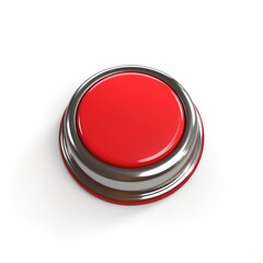 Metallic Border Red Push Button