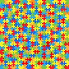 324 colorful jigsaw puzzle pieces background vector.