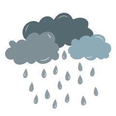 Rain Cloud  Illustration 