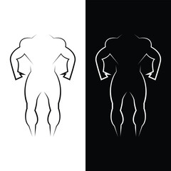 Full Body Split Gym Symbol