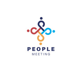People Meeting sign link logo 