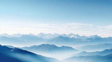 Obraz na płótnie Canvas Minimalistic Silhouette Mountains Backdrop