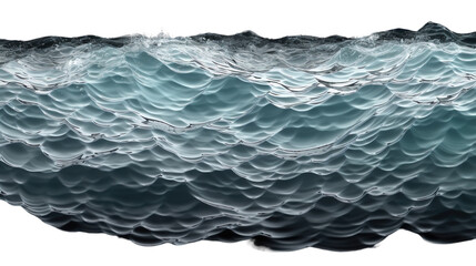 Isolated Ocean Water Surface on Transparent Background