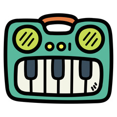 keyboard filled outline icon style