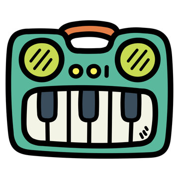 keyboard filled outline icon style