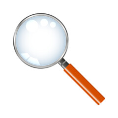 Magnifying glass with a handle 