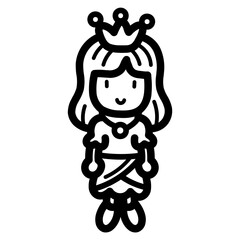 doll line icon style