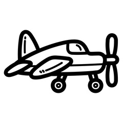 plane line icon style