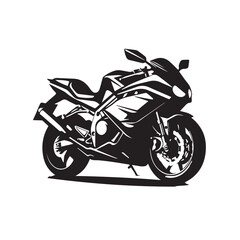 motorcycle on a white background vector