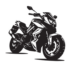 motorcycle on a white background vector