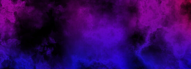 Colorful smoke on a black background