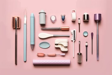 dentist equipment flat lay AI Generated